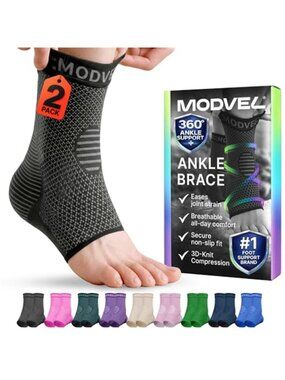 New Ankle Brace for Women & Men - Compression Ankle Sleeve & Foot Brace